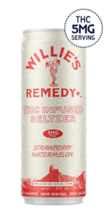 Willie's Remedy Hemp-Infused Strawberry Watermelon Seltzer 5mg